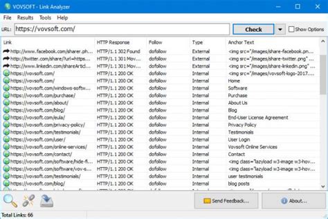 Vovsoft Link Analyzer 